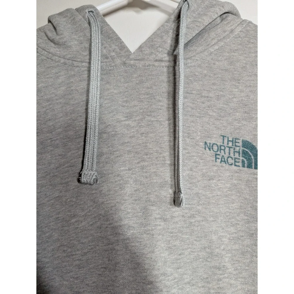 Men's North Face‎ Gray Pullover Size L Graphic Hoodie Never Stop Exploring